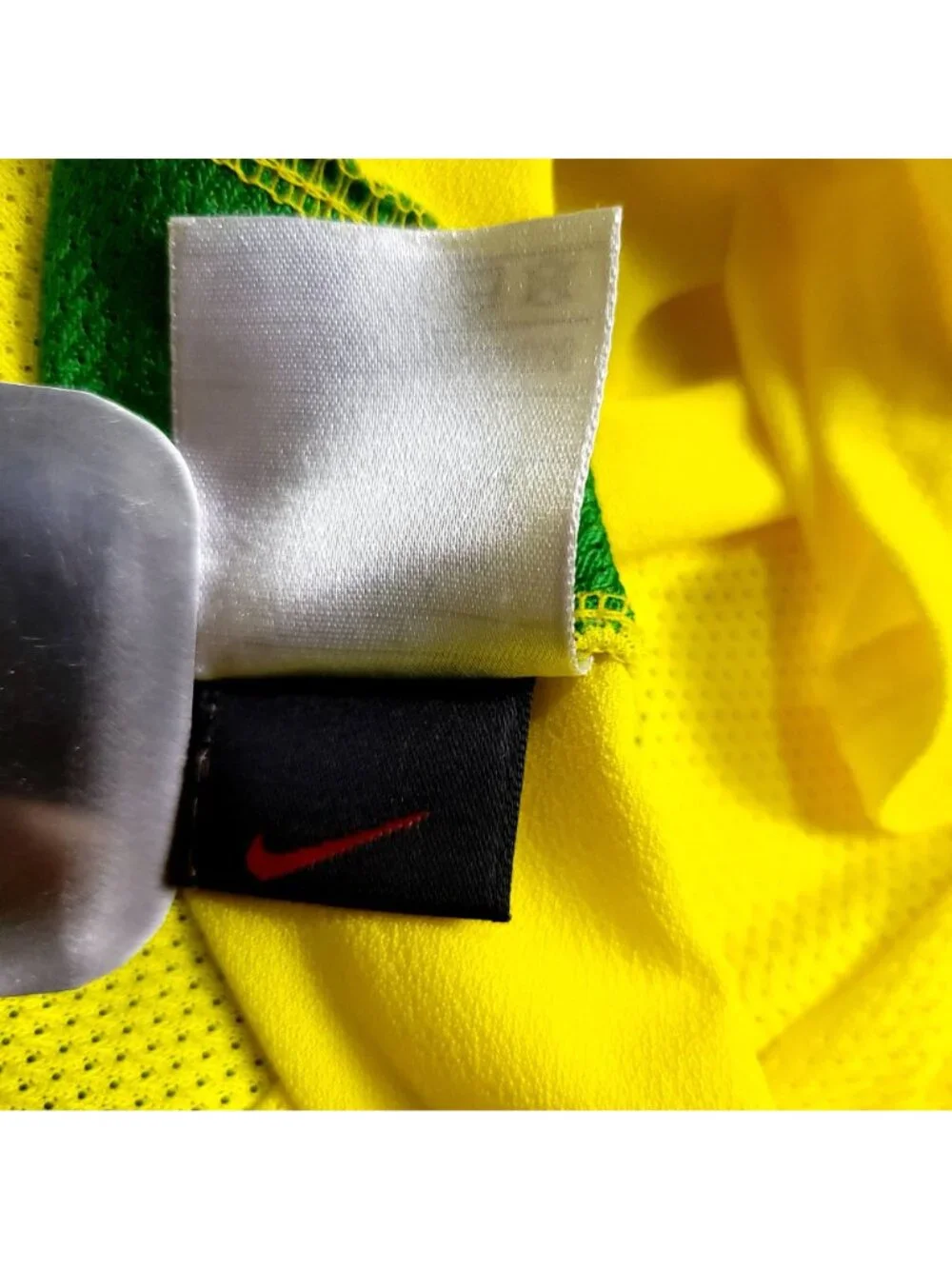 Ronaldinho Brazil 2002 WORLD CUP Soccer Home Jersey L